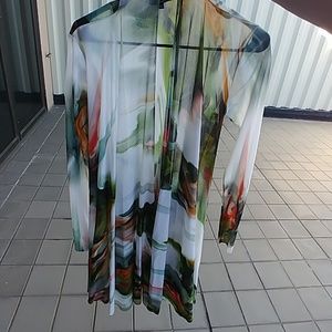 Petit Pois sheer top long sleve cover up